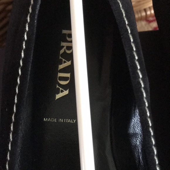Prada suede leather black kitten heels! - Picture 8 of 13